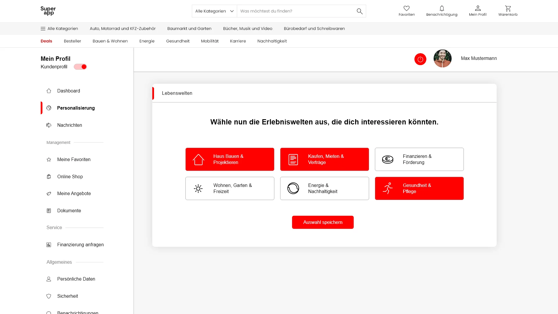 Personalisierte Erlebniswelten