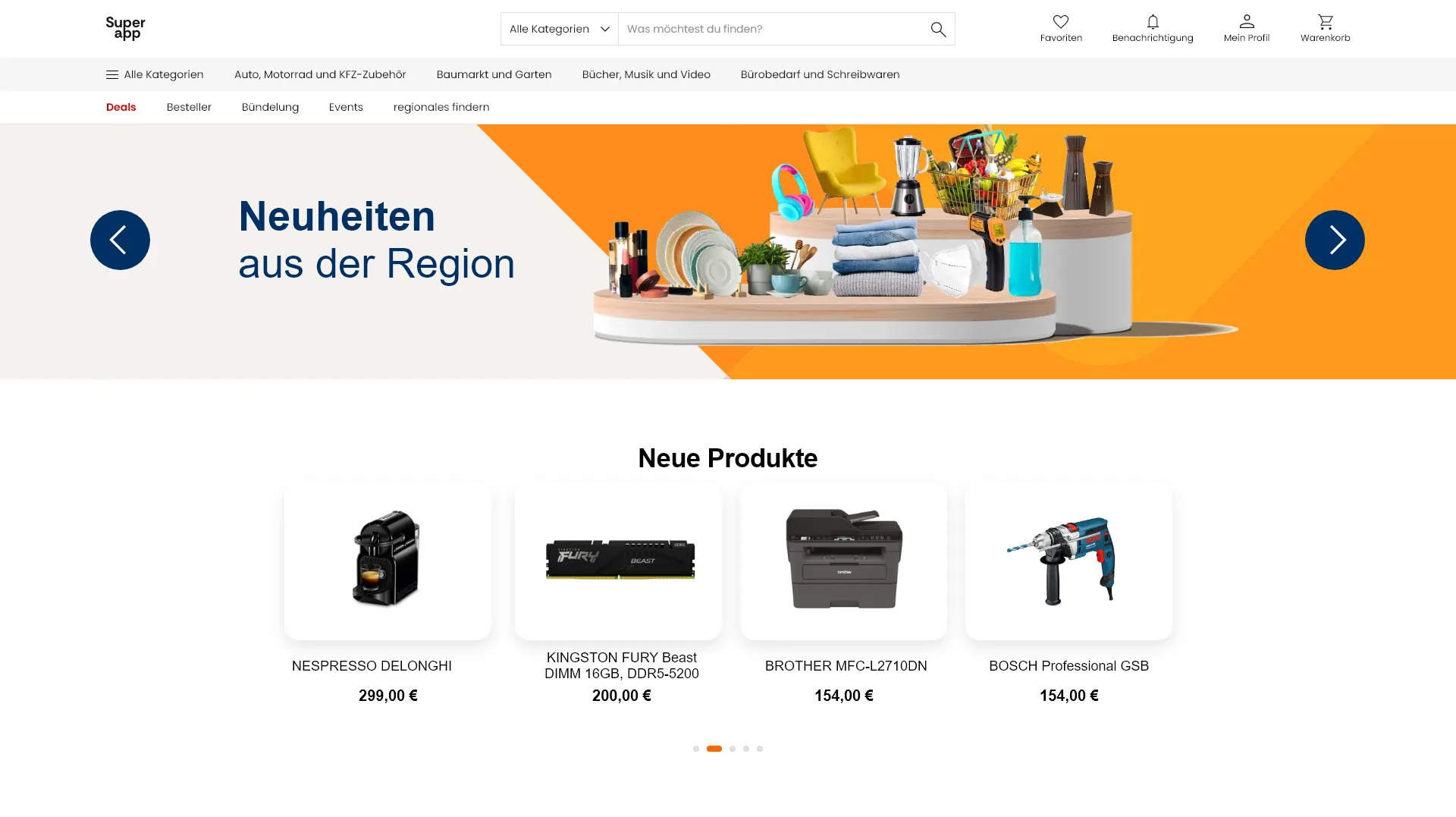 Produktmarktplatz
